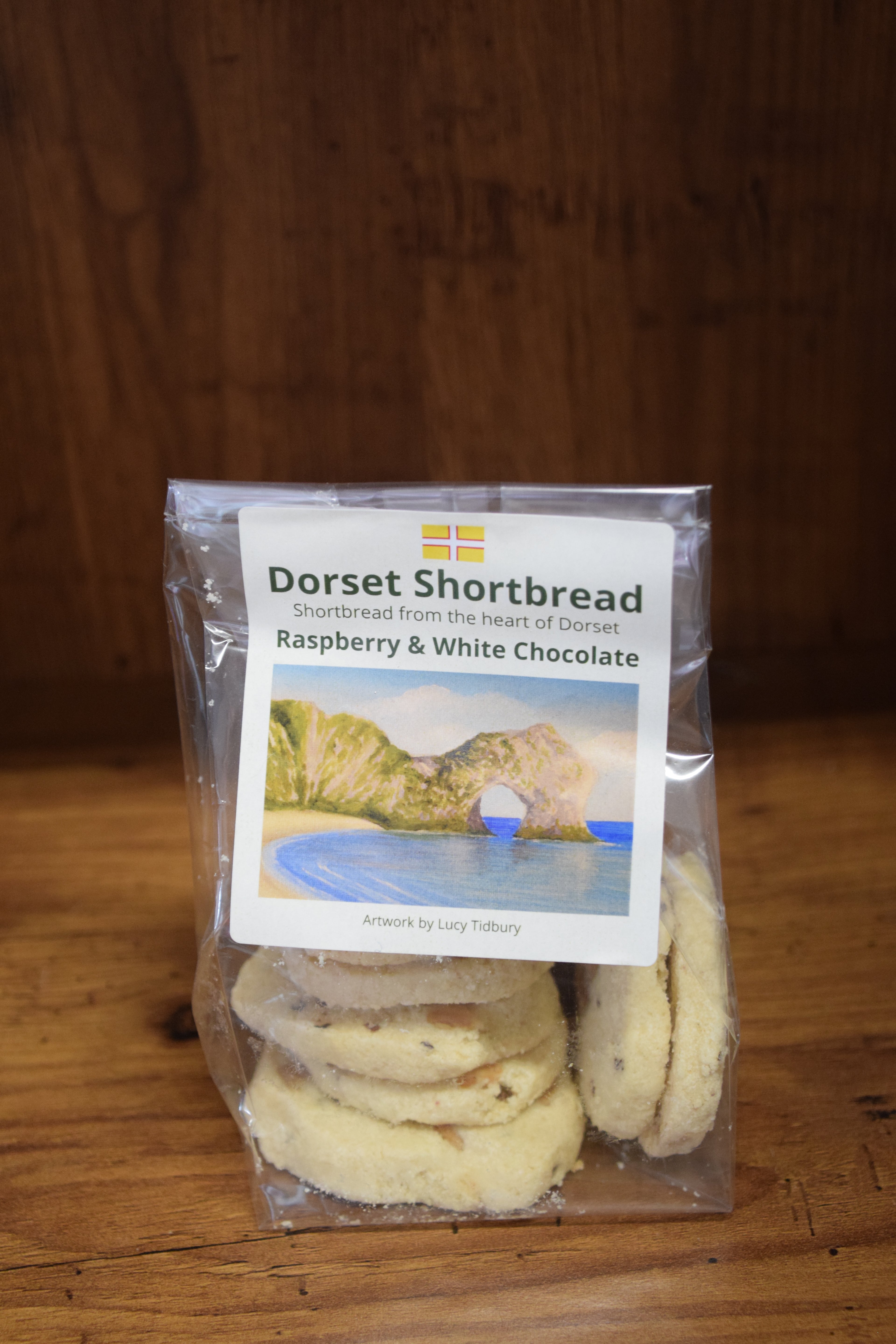 Dorset Shortbread Rasperry & White Chocolate